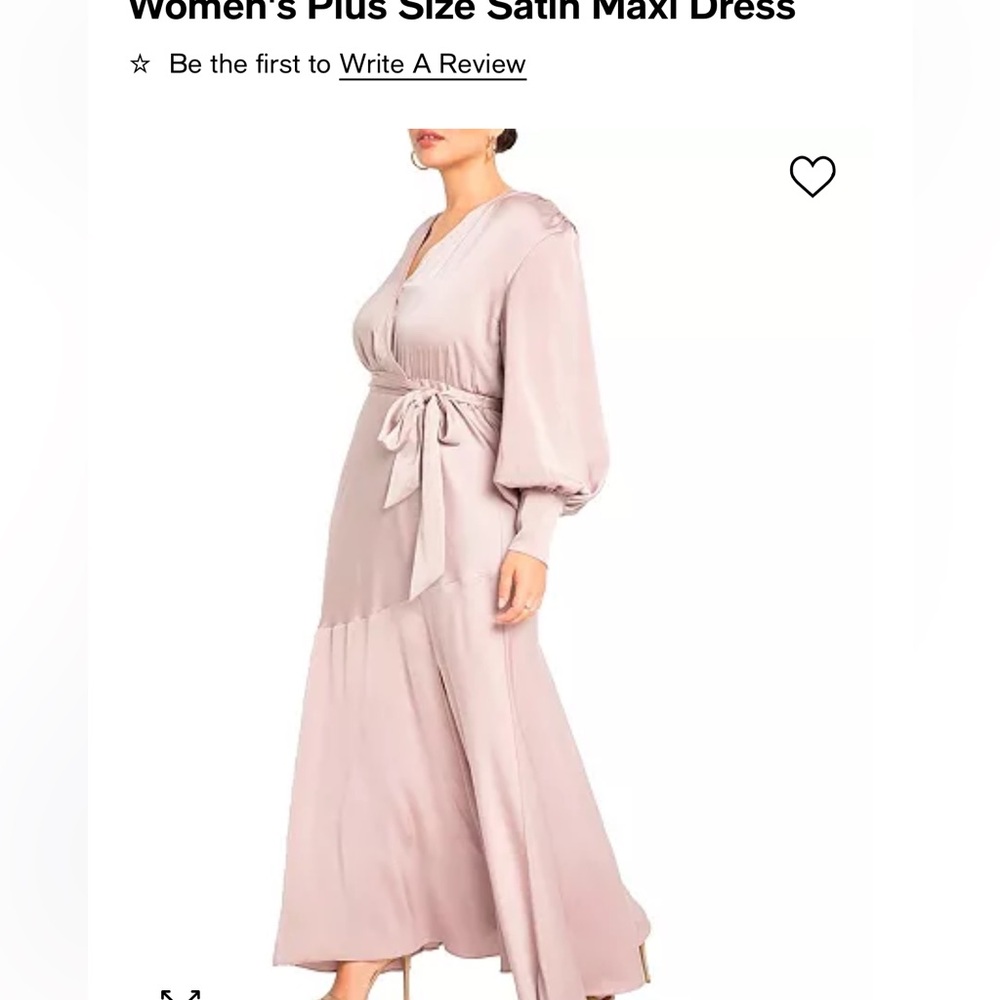 Maxi satin dress